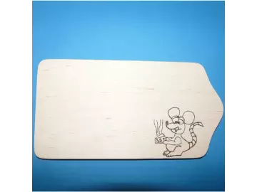 Holzbrettchen Maus