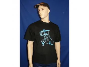 T-Shirt Chainsaw Samurai blau