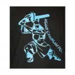 T-Shirt Chainsaw Samurai blau