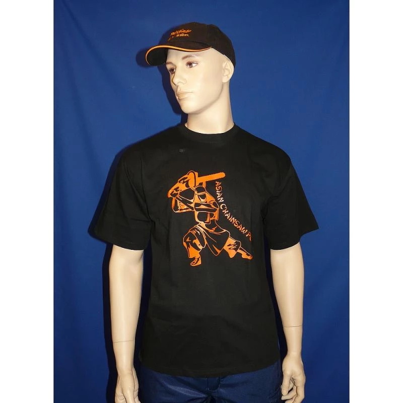 T-Shirt Chainsaw Samurai orange