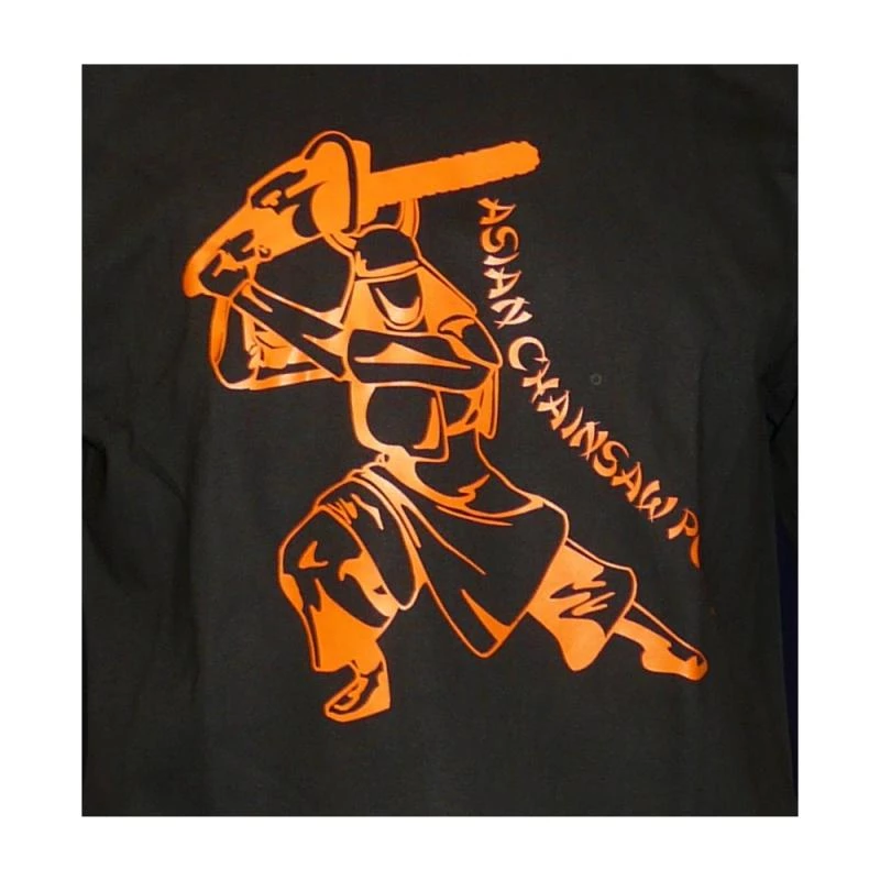 T-Shirt Chainsaw Samurai orange