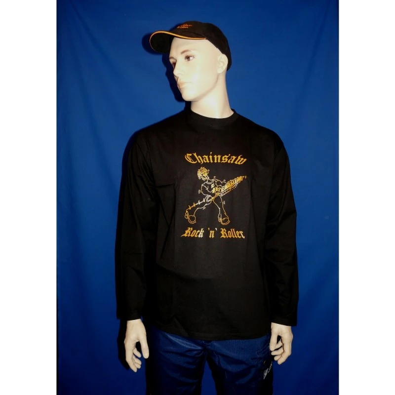 T-Shirt Langarm Chainsaw Rock n Roller