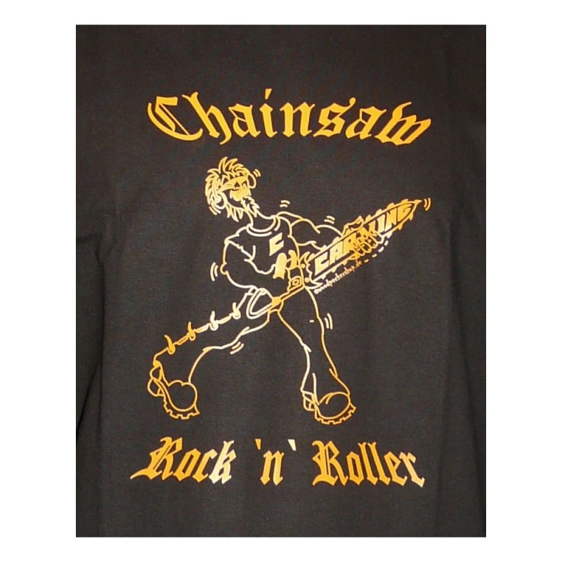 T-Shirt Langarm Chainsaw Rock n Roller