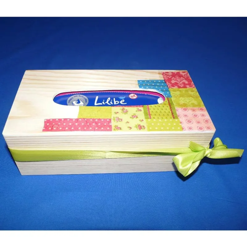 Tücherbox aus Holz - Design 1