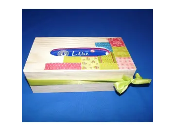 Tücherbox aus Holz - Design 1