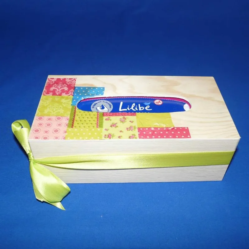 Tücherbox aus Holz - Design 2