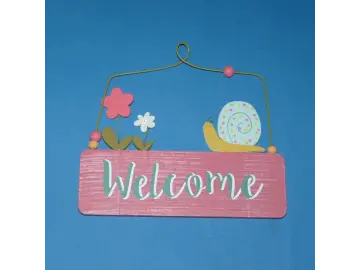 Türschild Welcome