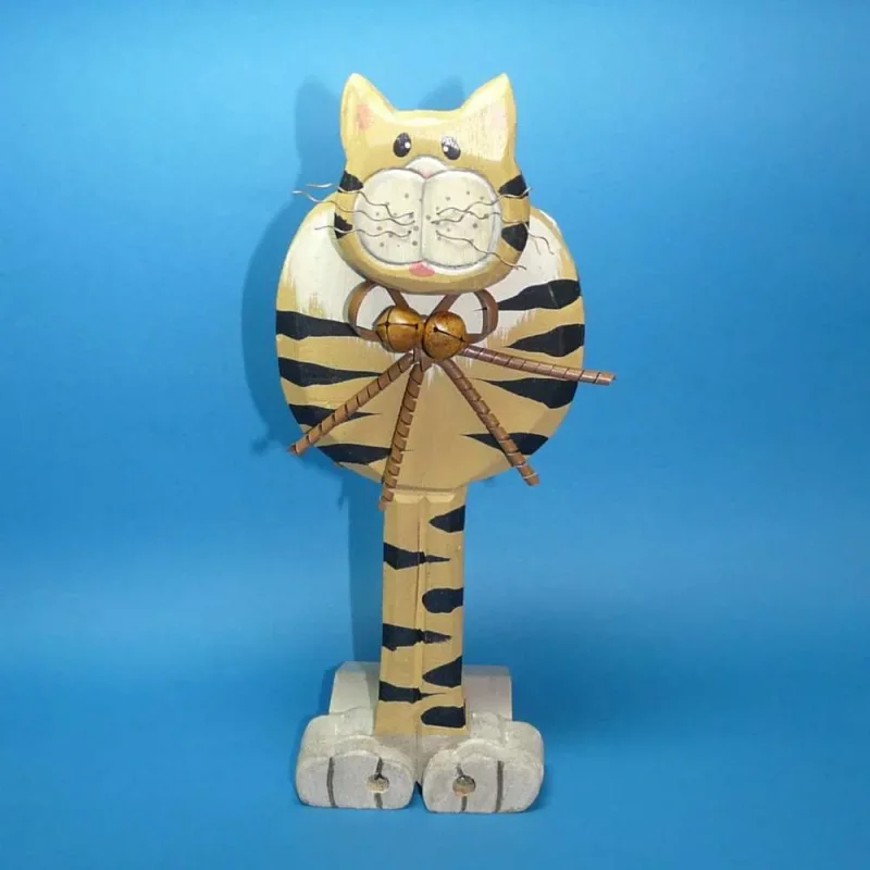 Türstopper Katze gelb
