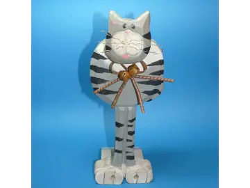 Türstopper Katze grau