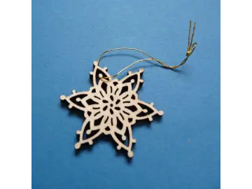 Weihnachtsanhänger Stern natur