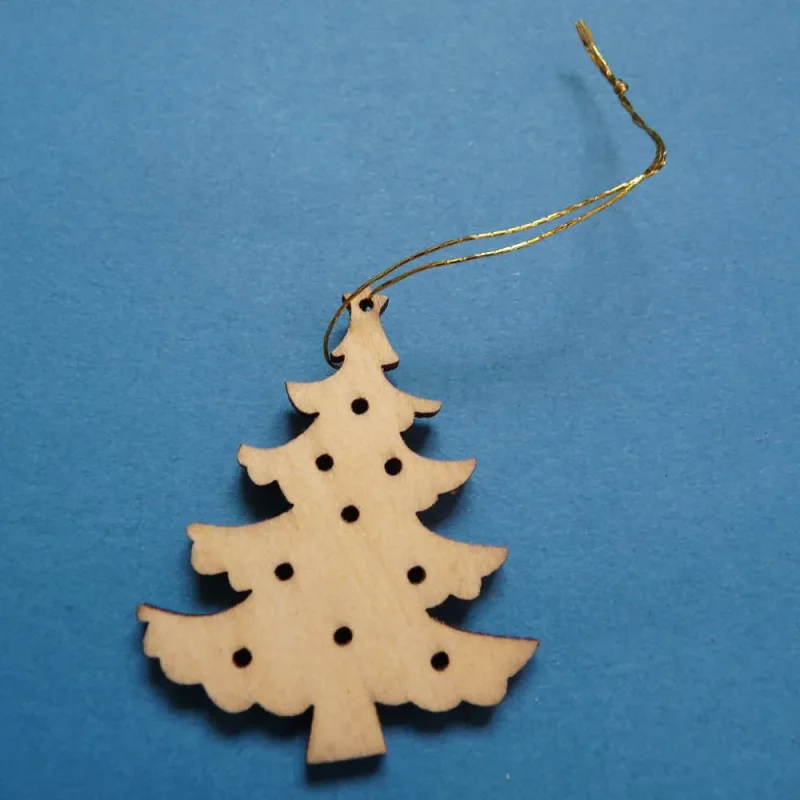 Weihnachtsanhänger Tanne natur